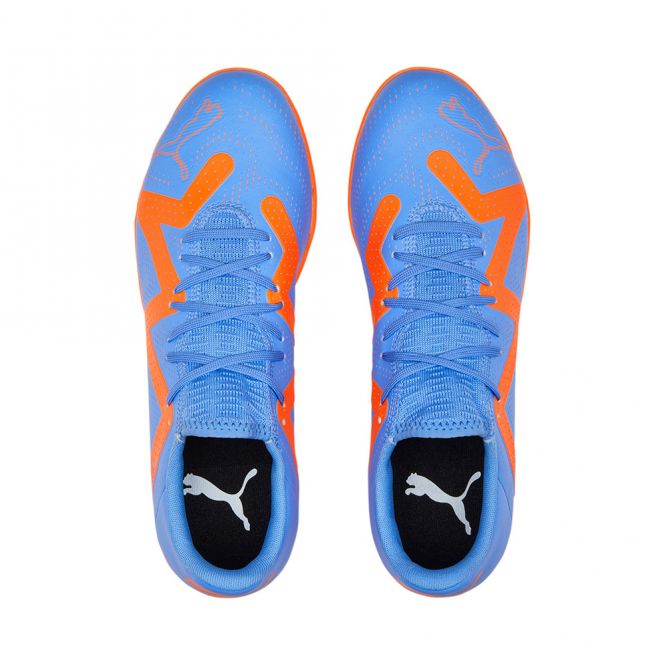 Puma FUTURE PLAY IT Hallenschuh - blue glimmer white ultra orange Puma FUTURE PLAY IT Hallenschuh - blue glimmer white ultra orange
