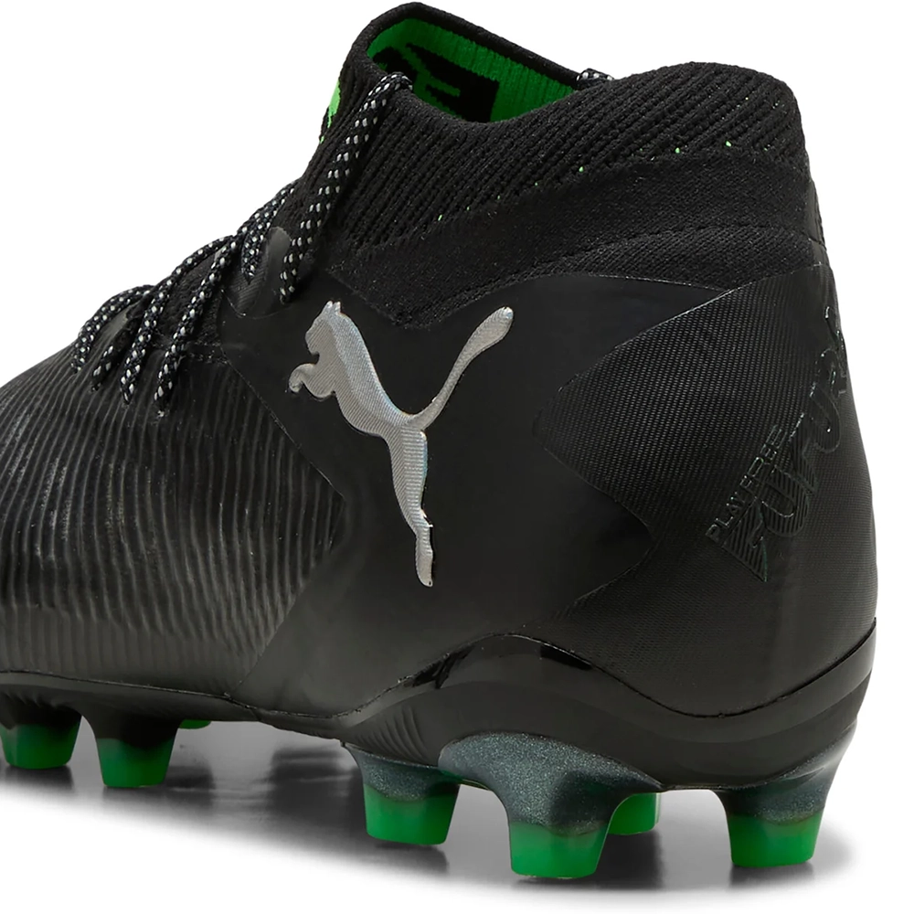Puma FUTURE 8 ULTIMATE AG Fußballschuhe – Black Silver/Fluo Green