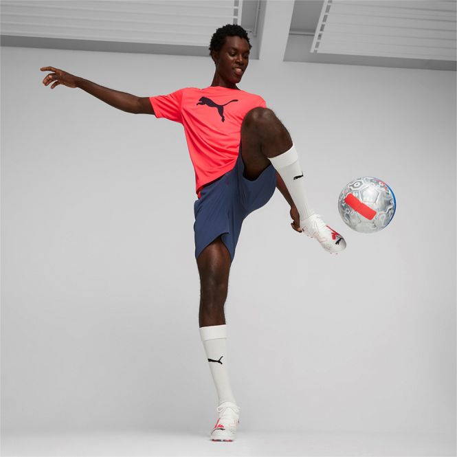 Puma FUTURE MATCH MG Rasen + Kunstrasenschuh - white black fire red