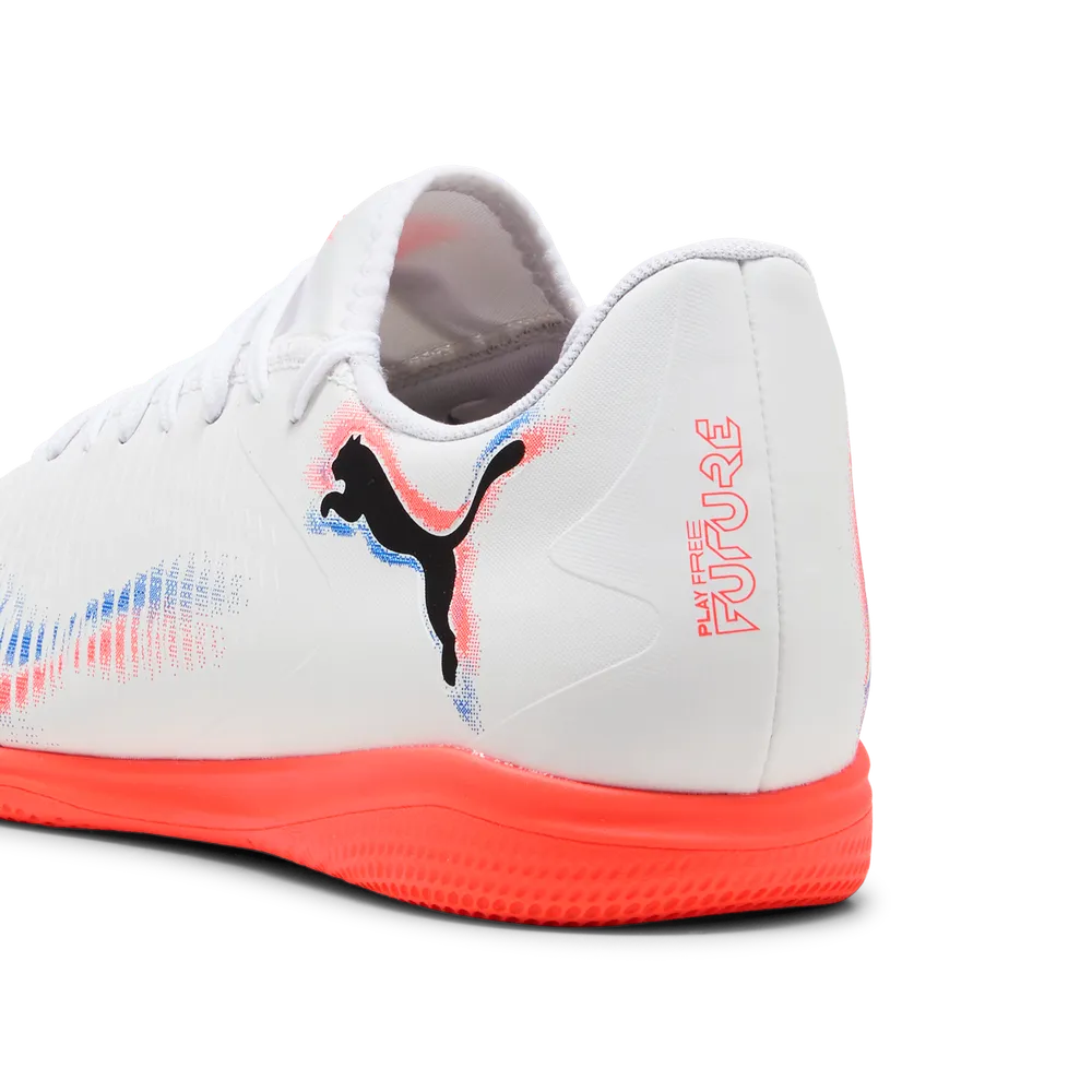 Puma FUTURE 8 PLAY IT Hallenfußballschuh - White/Black Glowing Red