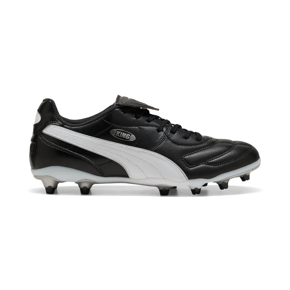 Puma KING LIGA FG/AG Fußballschuhe – Black/White/Silver