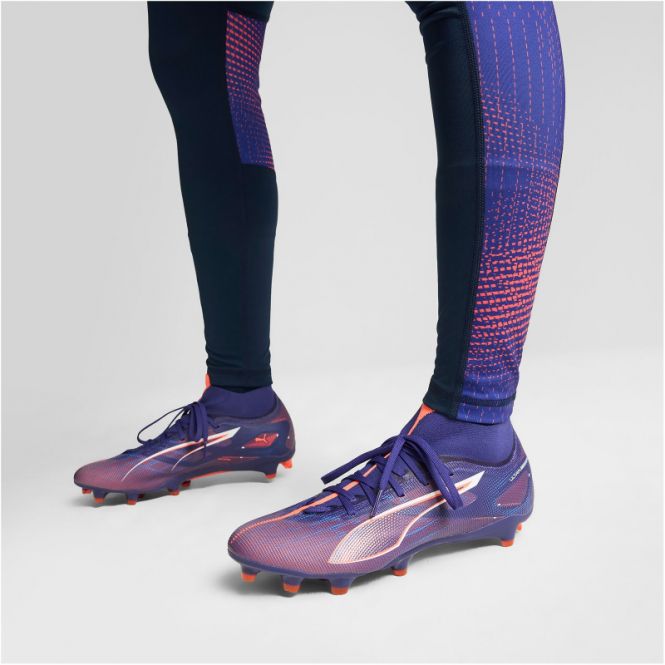 Puma ULTRA 5 MATCH+ FG/AG Damen Fussballschuh - Lapis Lazuli White-Sunset Glow