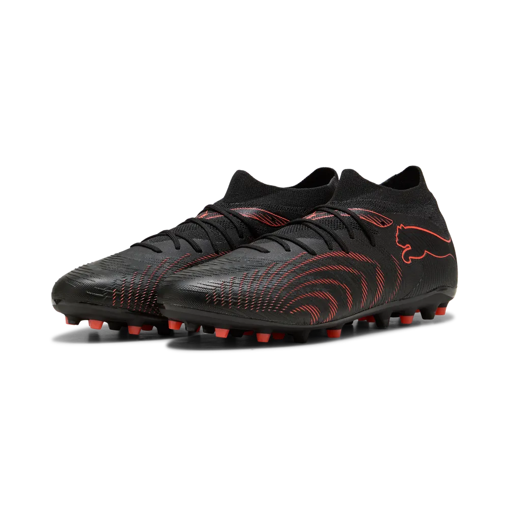 Puma FUTURE 9 MATCH MG Fußballschuhe – Black/Glowing Red/Strong Grey