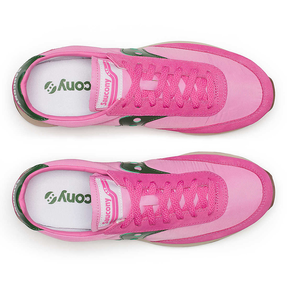 Saucony Trainer 80 Unisex Sneaker - Classic | Pink | Forest