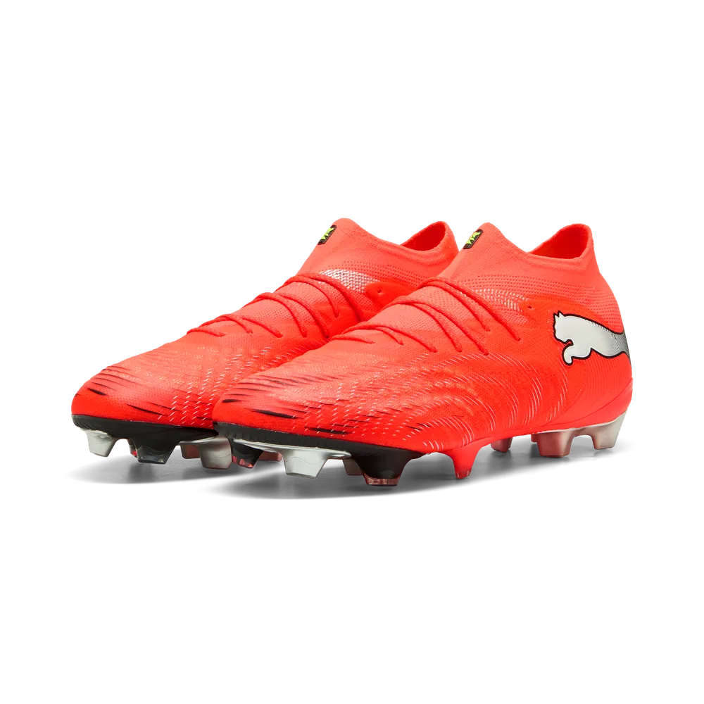 Puma FUTURE 9 ULTIMATE FG Fußballschuhe – Glowing Red/White/Black/Sliver