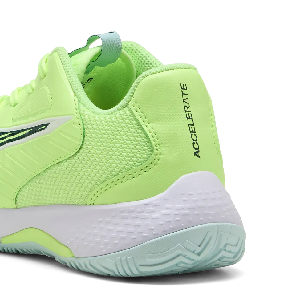 PUMA Accelerate Jr 4 Fizzy Light/Green/White - Handballschuhe Kinder