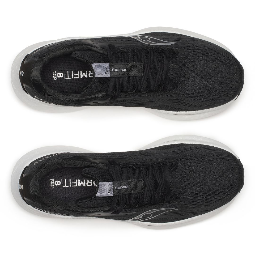 saucony Ride 18 Damen Neutral-Laufschuh - Black | White