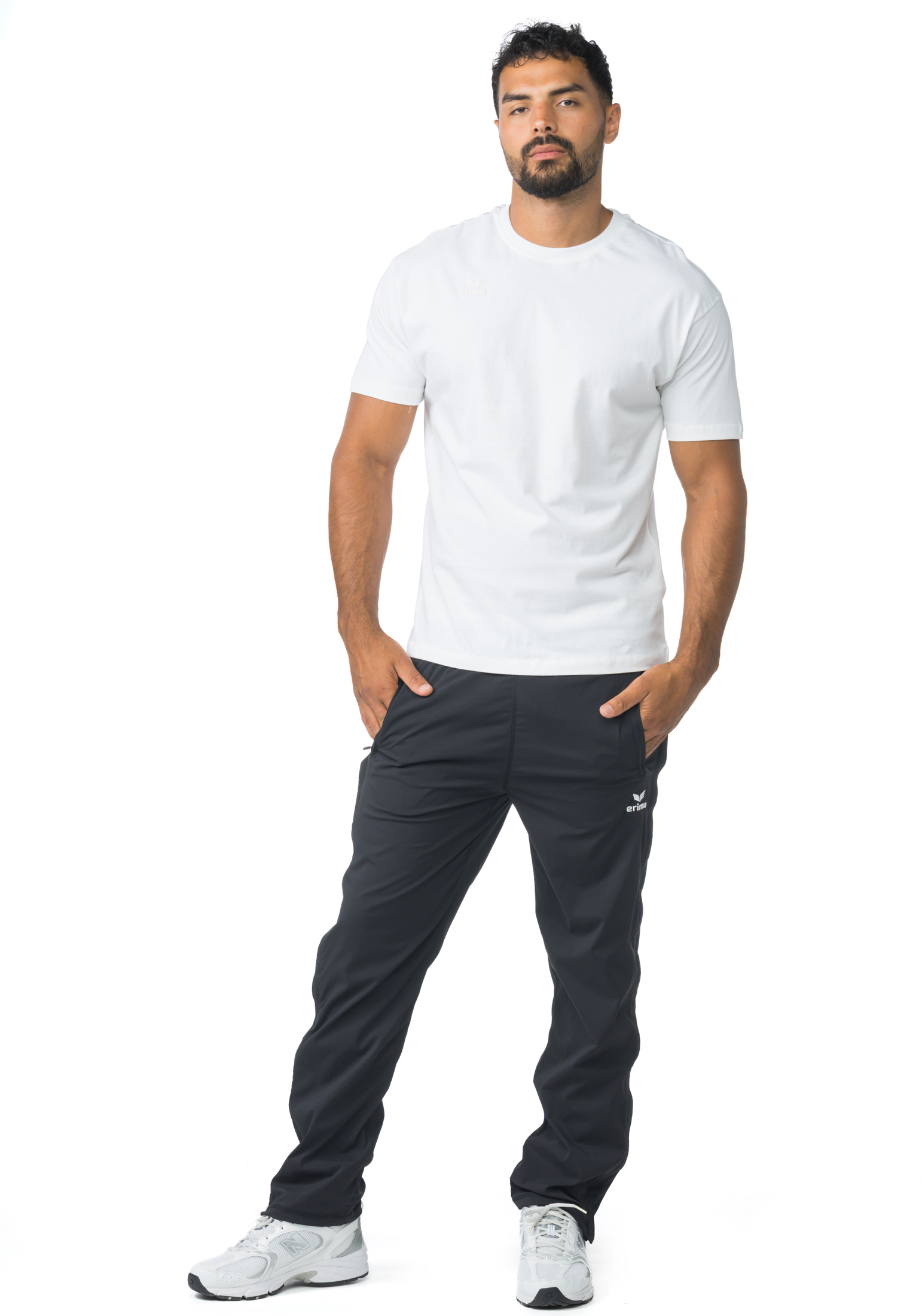 Erima Herren Hose mit durchgehendem Reißverschluss (für Reha)