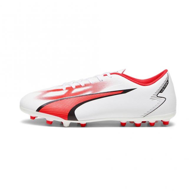 Puma ULTRA PLAY MG Rasen + Kunstrasenschuh - white black fire red Puma ULTRA PLAY MG Rasen + Kunstrasenschuh - white black fire red