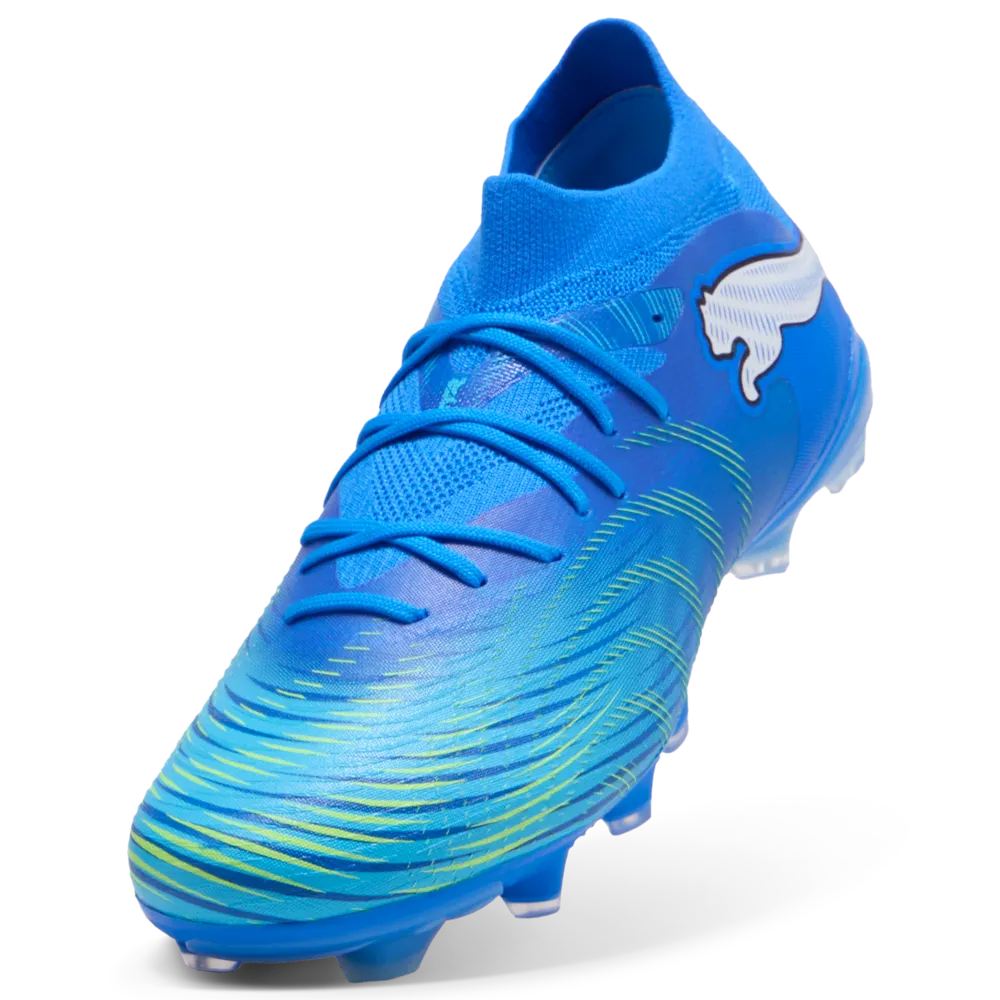 Puma FUTURE 9 MATCH FG/AG Fußballschuhe – Ultra Blue / White / Luminous Blue / Black