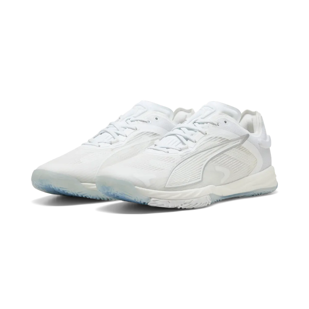 PUMA Accelerate NITRO™ SQD 4 White/Silver - Handballschuhe Herren PUMA Accelerate NITRO™ SQD 4 White/Silver - Handballschuhe Herren