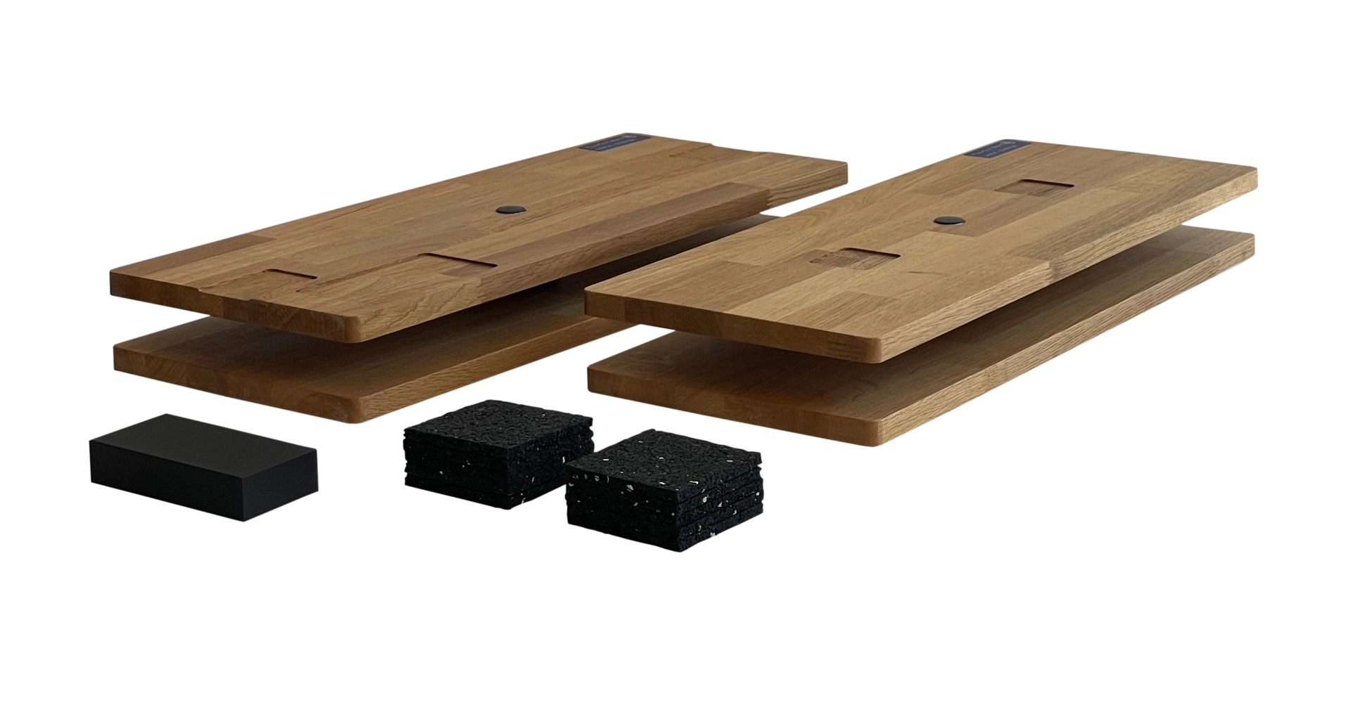 FlowRow Balance Board für Concept2 RowErg mit Standardbeinen – Eiche