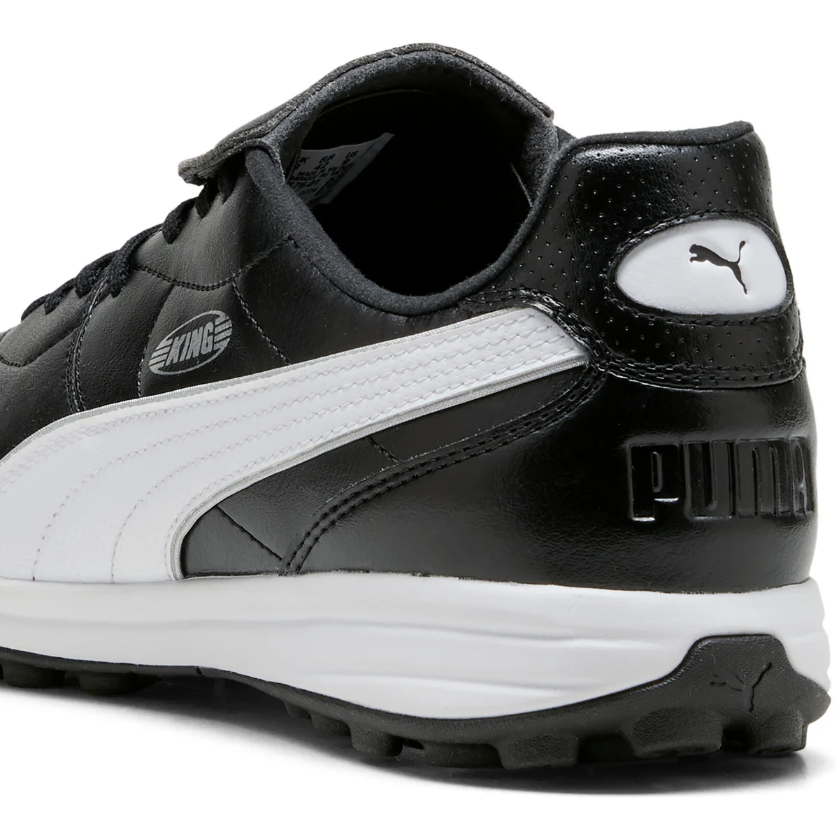 Puma KING LIGA TT Fußballschuhe – Black/White/Silver Puma KING LIGA TT Fußballschuhe – Black/White/Silver