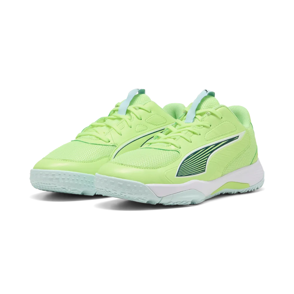 PUMA Accelerate Jr 4 Fizzy Light/Green/White - Handballschuhe Kinder