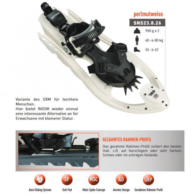 INOOK OXL Alpin-Schneeschuhe - Größen (EU 34>42) INOOK OXL Alpin-Schneeschuhe - Größen (EU 34>42)