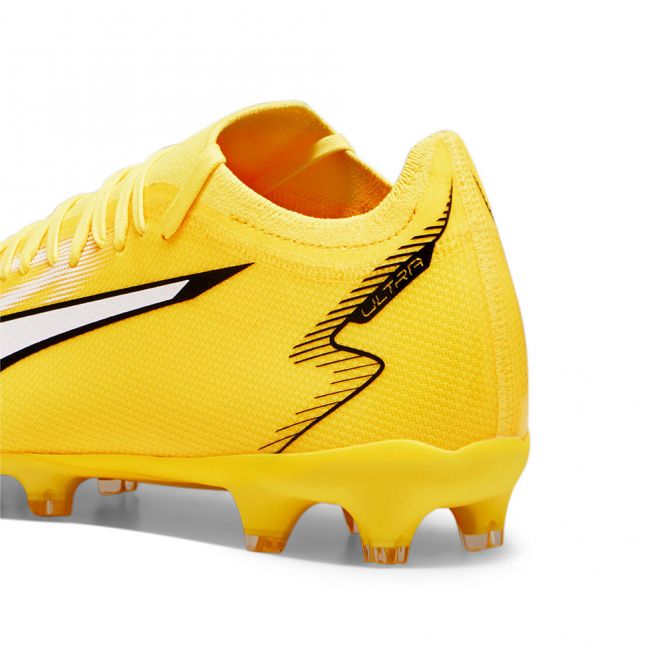 Puma ULTRA MATCH FG/AG Fussballschuh - yellow white black Puma ULTRA MATCH FG/AG Fussballschuh - yellow white black