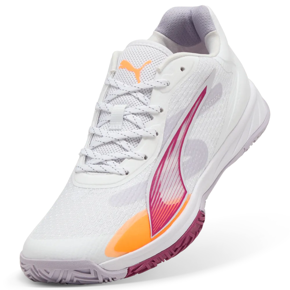 PUMA Accelerate Turbo 4 White Berry/Lilac/Fire - Handballschuhe Damen PUMA Accelerate Turbo 4 White Berry/Lilac/Fire - Handballschuhe Damen