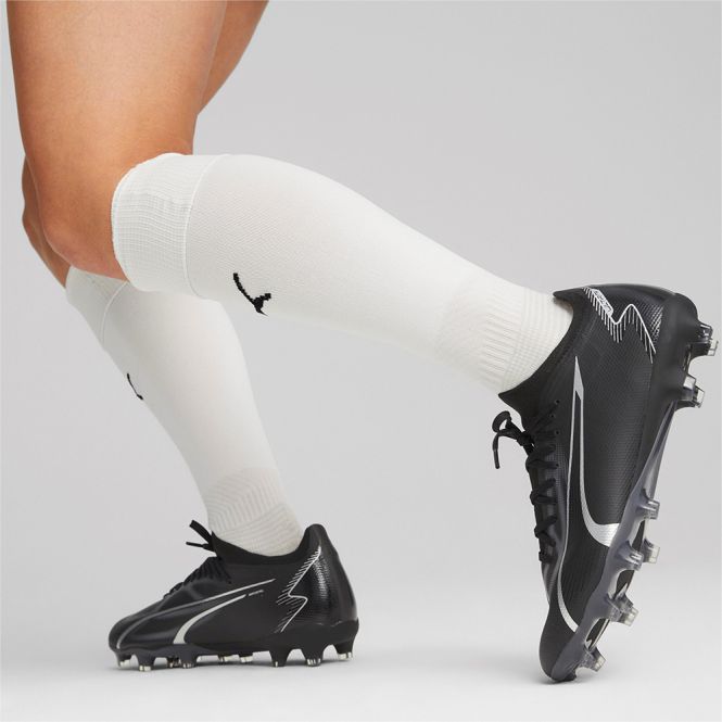 Puma ULTRA MATCH FG/AG Fussballschuh - black silver Puma ULTRA MATCH FG/AG Fussballschuh - black silver