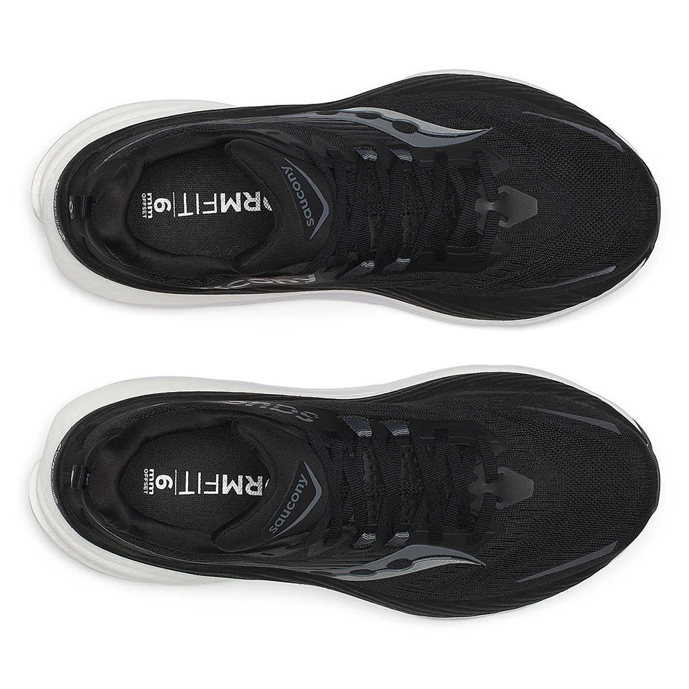 saucony Hurricane 24 Herren Stabilität- Laufschuh - Black | Carbon