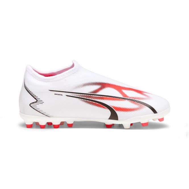 Puma ULTRA MATCH LL MG JR Rasen + Kunstrasenschuh - white black fire red Puma ULTRA MATCH LL MG JR Rasen + Kunstrasenschuh - white black fire red