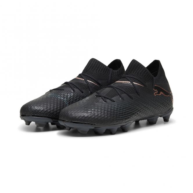 Puma FUTURE 7 PRO FG/AG JR Fussballschuh - black white Puma FUTURE 7 PRO FG/AG JR Fussballschuh - black white