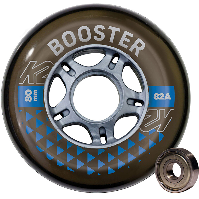 K2 Booster 80mm / 82A - 8er-Rollenset inkl. ILQ-7 Kugellager + Spacer K2 Booster 80mm / 82A - 8er-Rollenset inkl. ILQ-7 Kugellager + Spacer