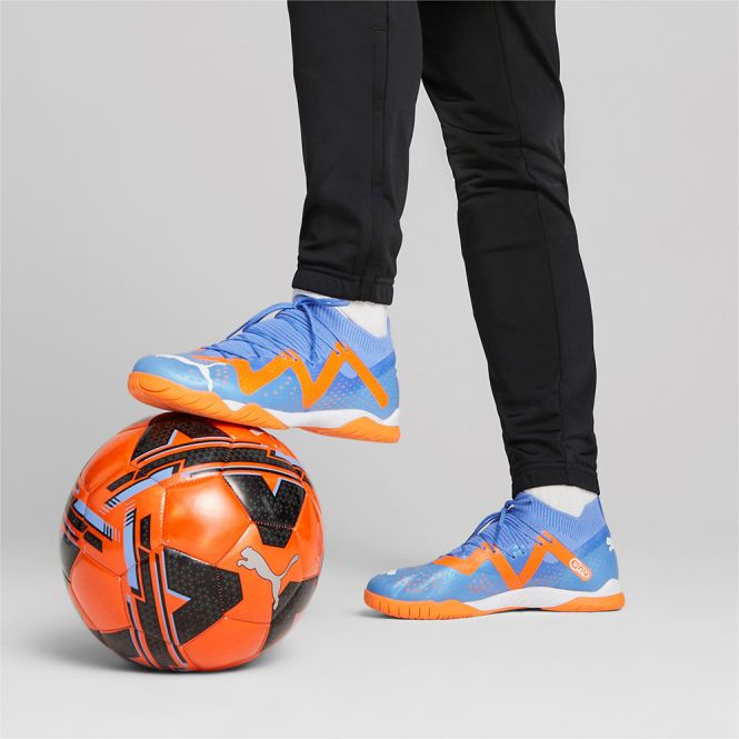 Puma FUTURE MATCH IT Hallenschuh - orange blau Puma FUTURE MATCH IT Hallenschuh - orange blau