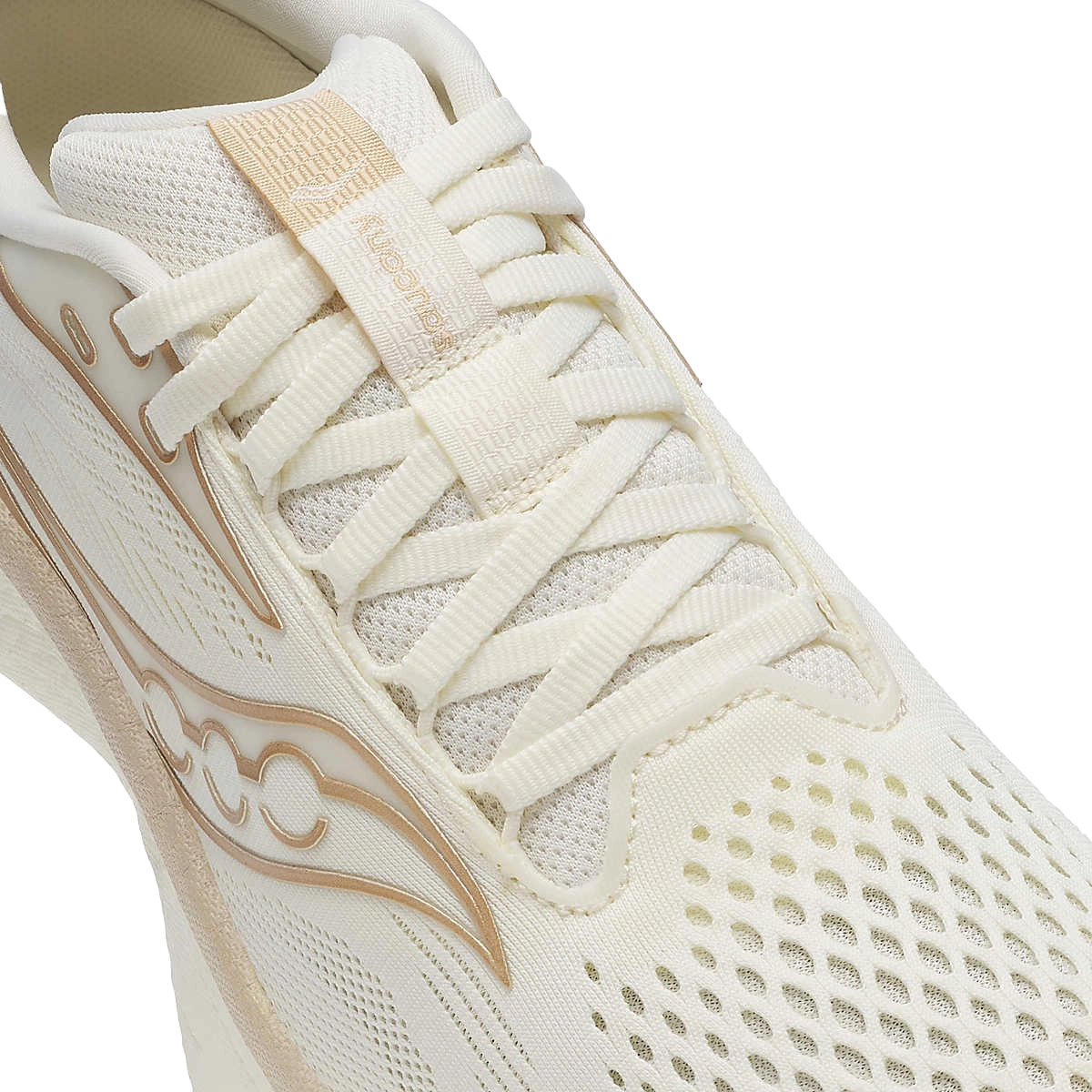 saucony Ride 18 Damen Neutral-Laufschuh - VANILLA
