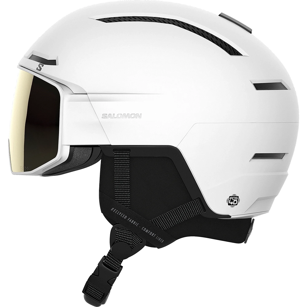 Salomon DRIVER PRO SIGMA Skihelm mit Visier - white