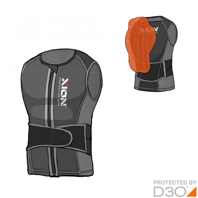 XION NS Vest Freeride-V2 Kinder Rückenprotektor XION NS Vest Freeride-V2 Kinder Rückenprotektor