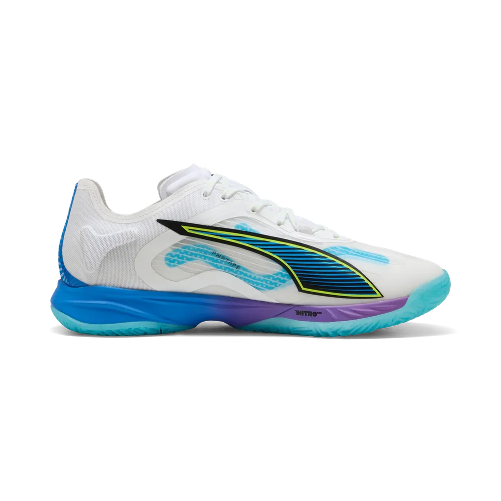 PUMA Accelerate NITRO™ SQD 4 Game On White/Red/Blue - Handballschuhe Herren PUMA Accelerate NITRO™ SQD 4 Game On White/Red/Blue - Handballschuhe Herren