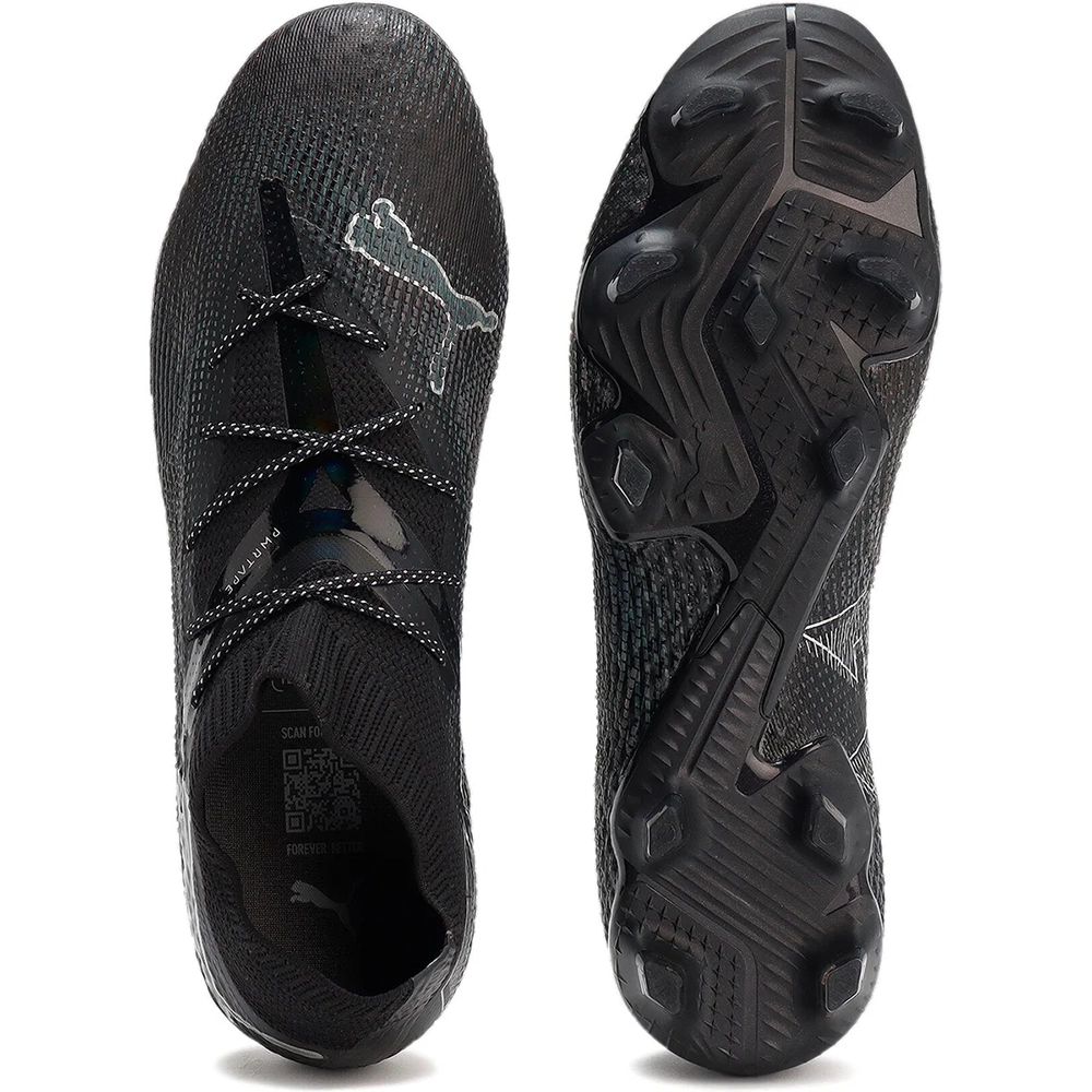 Puma FUTURE 7 ULTIMATE FG/AG Fussballschuh - Black/Silver/Gray Shadow 