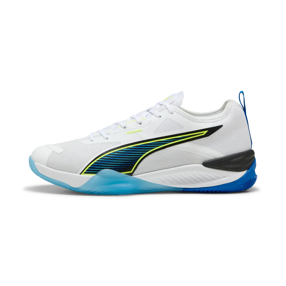 PUMA Eliminate NITRO™ 4 Game On White/Red/Blue - Handballschuhe Herren PUMA Eliminate NITRO™ 4 Game On White/Red/Blue - Handballschuhe Herren