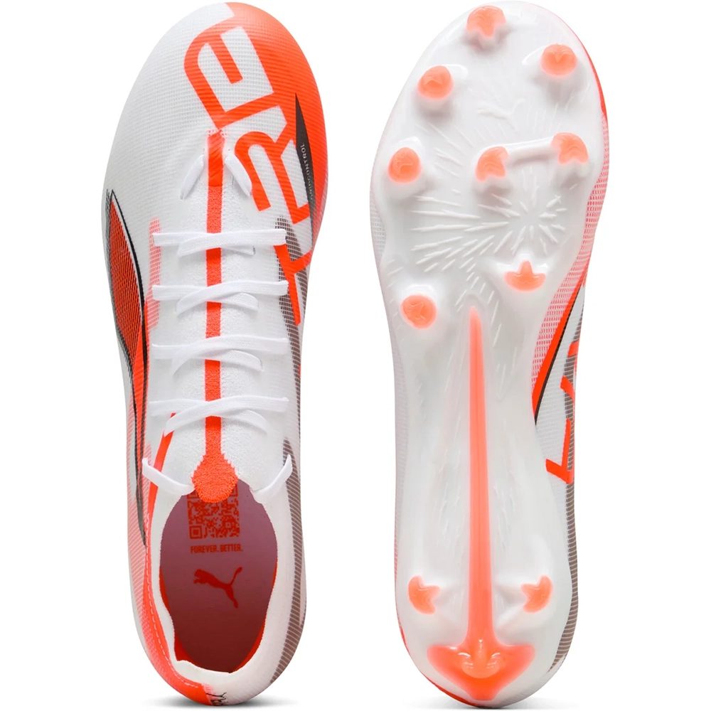 Puma ULTRA 5 MATCH FG/AG Fußballschuhe – White/Black/Glowing Red Puma ULTRA 5 MATCH FG/AG Fußballschuhe – White/Black/Glowing Red