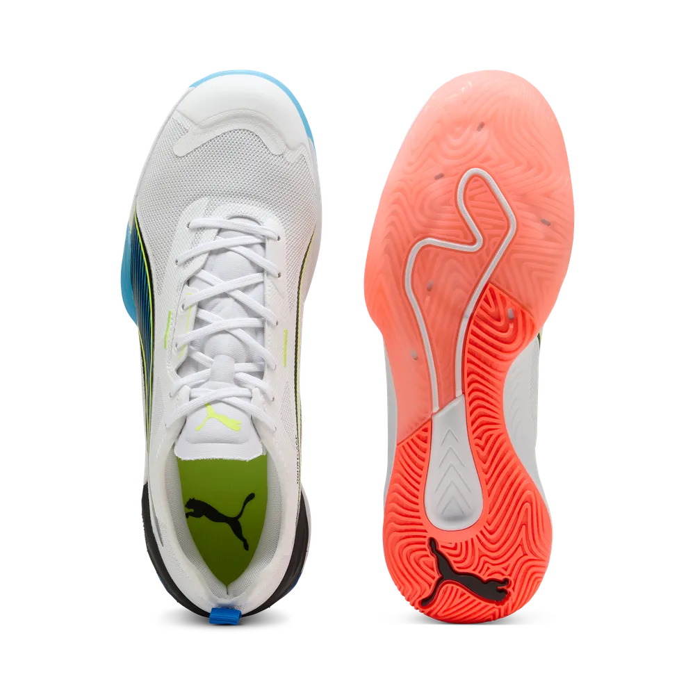 PUMA Eliminate NITRO™ 4 Game On White/Red/Blue - Handballschuhe Herren