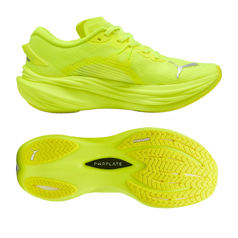 Puma Deviate NITRO™ 3 - Yellow Alert/Silver - Laufschuhe für Damen