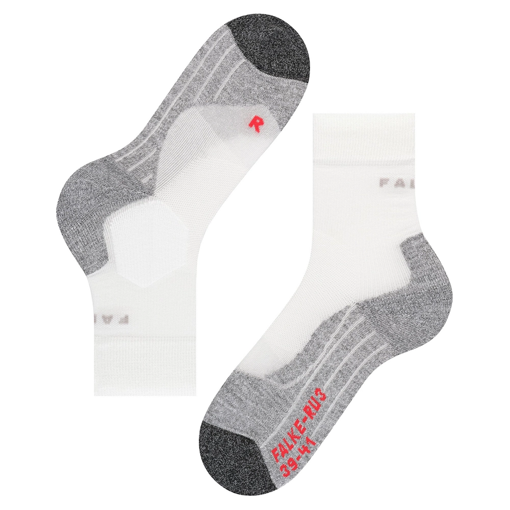 FALKE RU3 Comfort Herren – Running Socken Weiß/Grau FALKE RU3 Comfort Herren – Running Socken Weiß/Grau