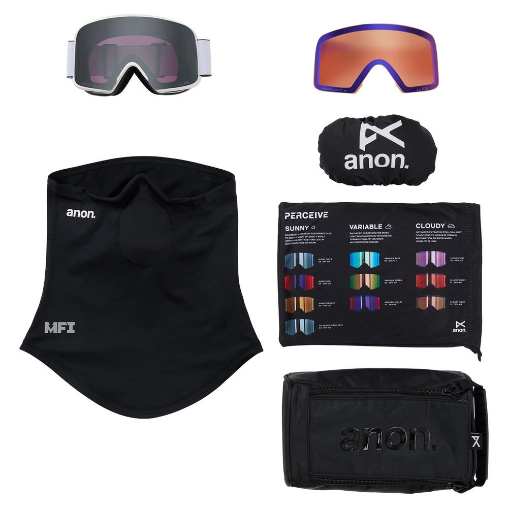 ANON M6 Goggles Skibrille + Bonus Lens + MFI® Face Mask ANON M6 Goggles Skibrille + Bonus Lens + MFI® Face Mask