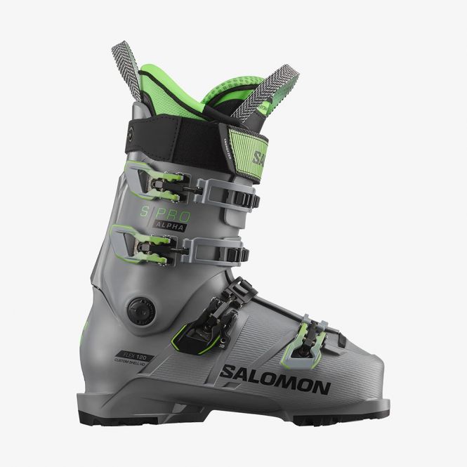 Salomon S/PRO Alpha 120 Herren Skischuhe - grau grün 2023 Salomon S/PRO Alpha 120 Herren Skischuhe - grau grün 2023