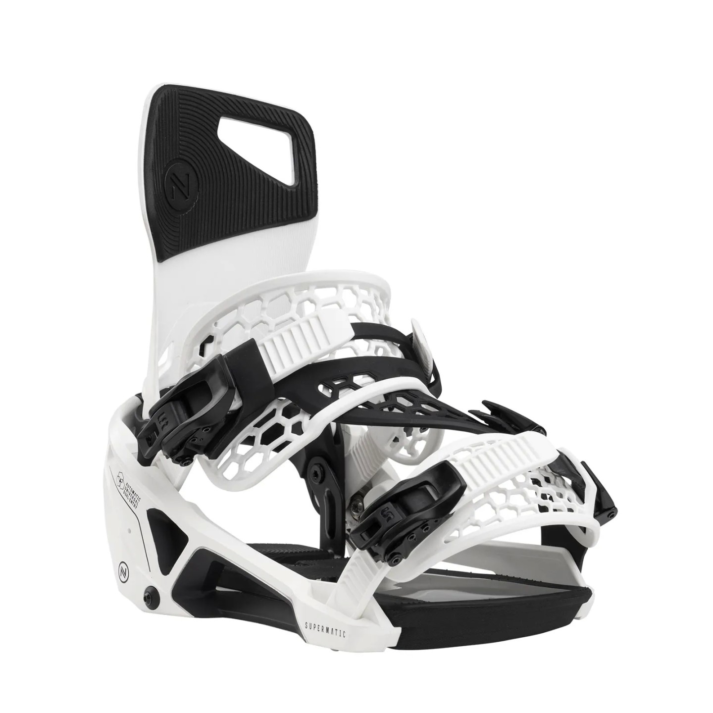 Nidecker Supermatic Snowboard Bindung - Weiss 25/26 Nidecker Supermatic Snowboard Bindung - Weiss 25/26