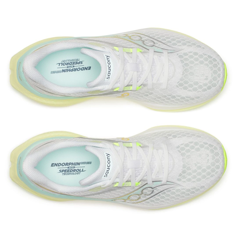 Saucony Endorphin Speed 5 Damen Neutral-Laufschuh - White | Tender Saucony Endorphin Speed 5 Damen Neutral-Laufschuh - White | Tender