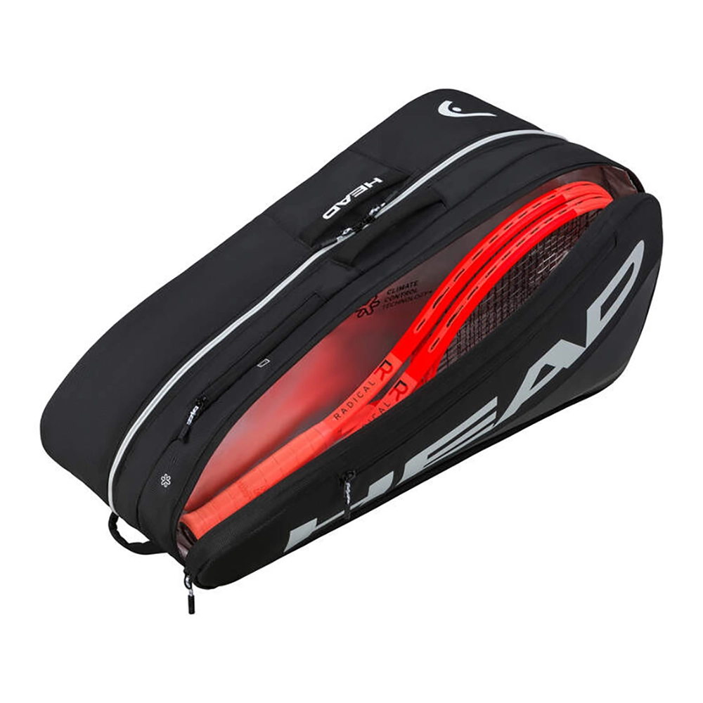 HEAD Tour Racquet Bag L BK - Tennistasche für 9 Schläger