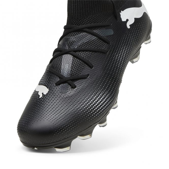 Puma FUTURE 7 MATCH FG/AG Fussballschuh - black white Puma FUTURE 7 MATCH FG/AG Fussballschuh - black white