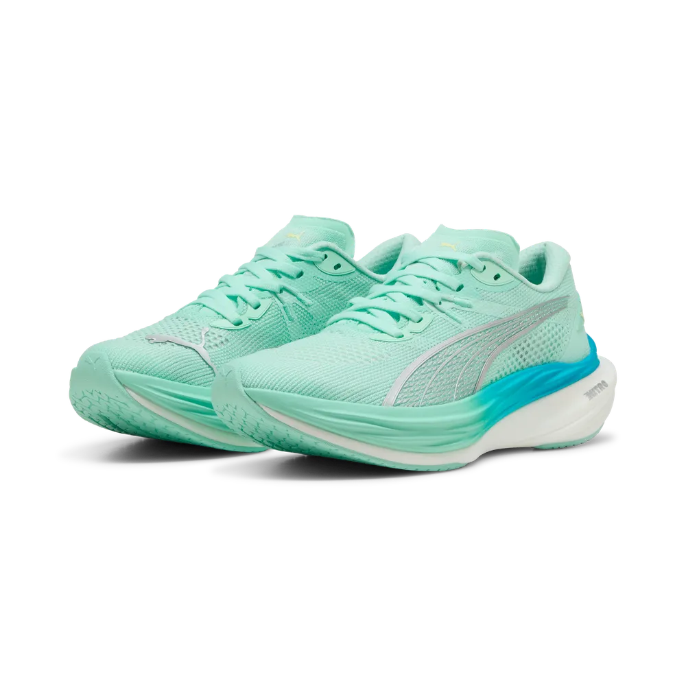 Puma Deviate NITRO™ 3 - Mint Melt/Speed Blue - Laufschuhe für Damen