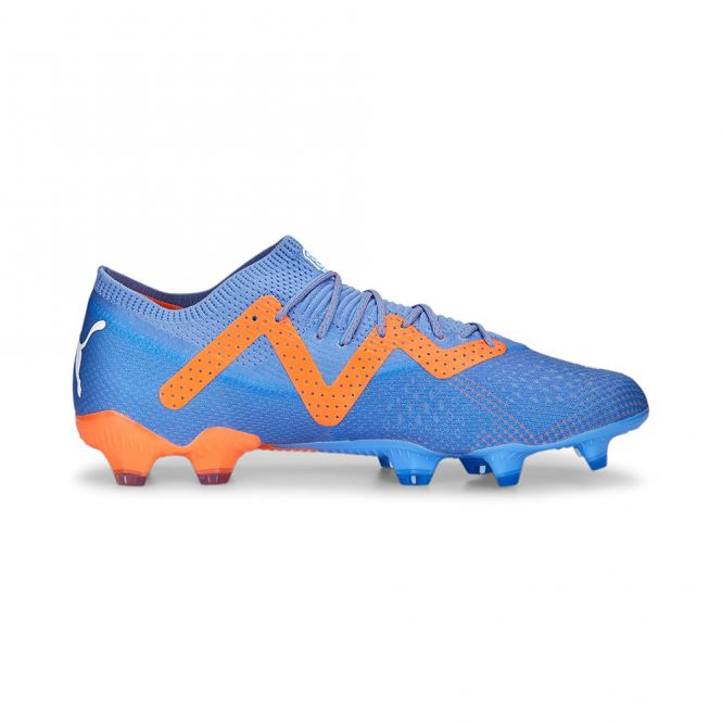 Puma FUTURE ULTIMATE Low FG/AG Fussballschuh - Blue Glimmer White Ultra Orange Puma FUTURE ULTIMATE Low FG/AG Fussballschuh - Blue Glimmer White Ultra Orange