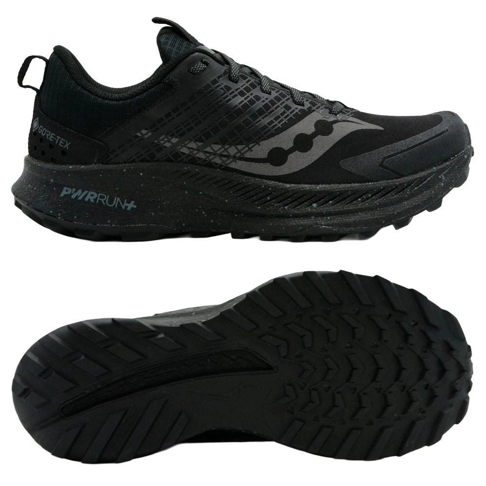 saucony Ride TR2 GTX Triple Damen Trail Laufschuh - Triple Black