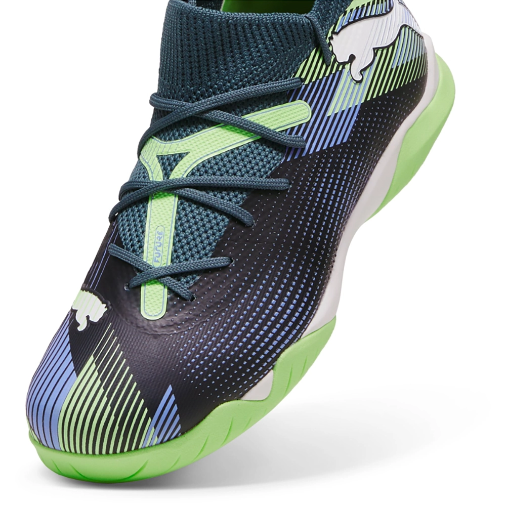 Puma FUTURE 7 MATCH IT + MID Jr Hallenfußballschuhe Kinder – Gray Skies/White Apple Puma FUTURE 7 MATCH IT + MID Jr Hallenfußballschuhe Kinder – Gray Skies/White Apple