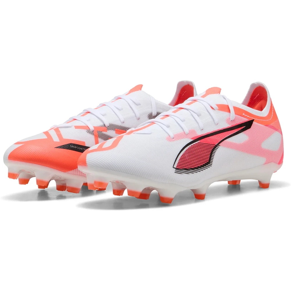 Puma ULTRA 5 MATCH FG/AG Fußballschuhe – White/Black/Glowing Red Puma ULTRA 5 MATCH FG/AG Fußballschuhe – White/Black/Glowing Red