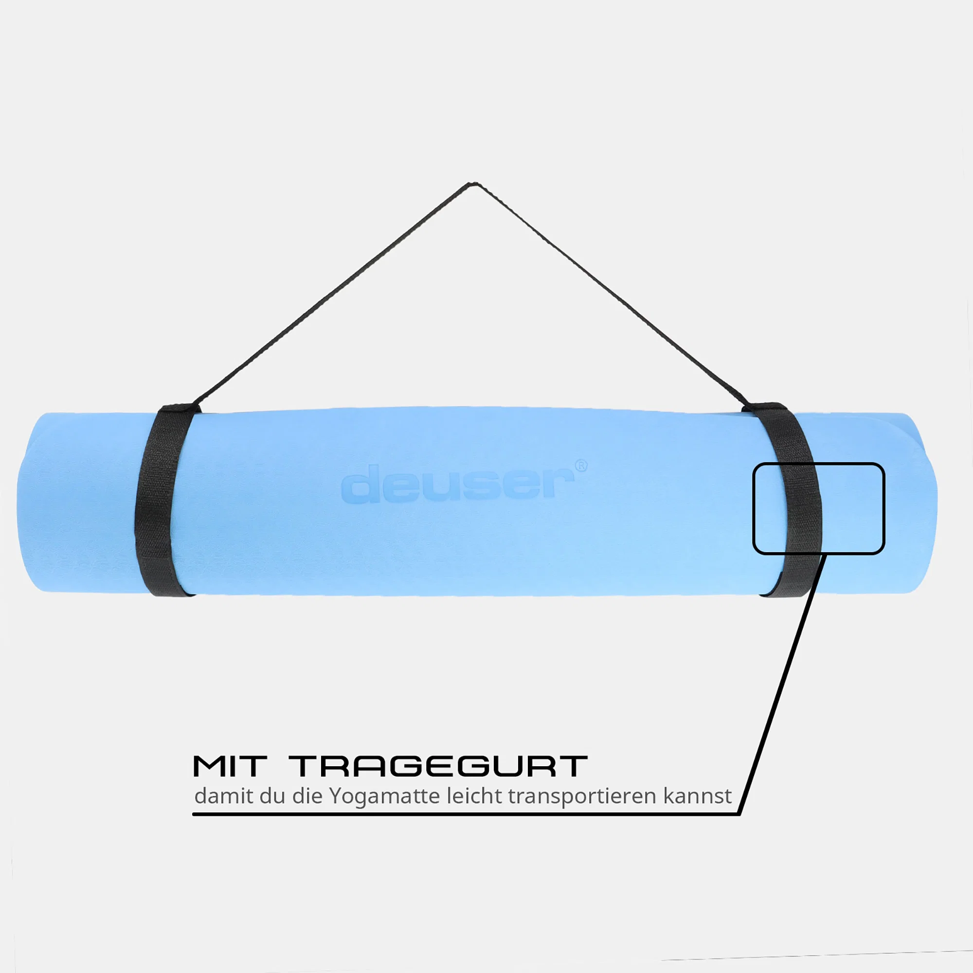 Deuser® Yoga Matte TPE - verschiedene Farben Deuser® Yoga Matte TPE - verschiedene Farben