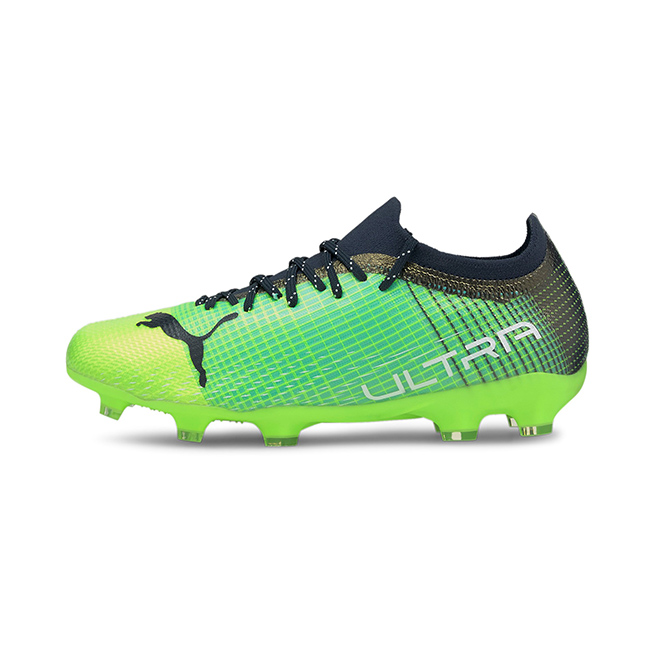 Puma ULTRA 2.3 FG/AG Jr. Fussballschuh - Green Glare Elektro Aqua Spellbound